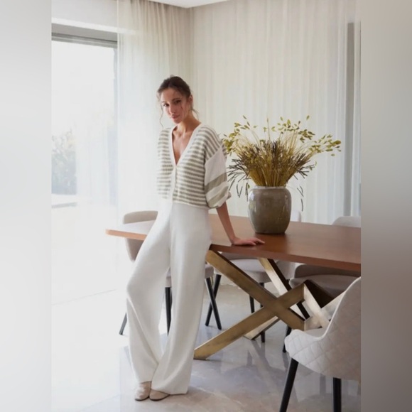 Striped V-Neck Button Cardigan BNWT - Picture 3 of 3